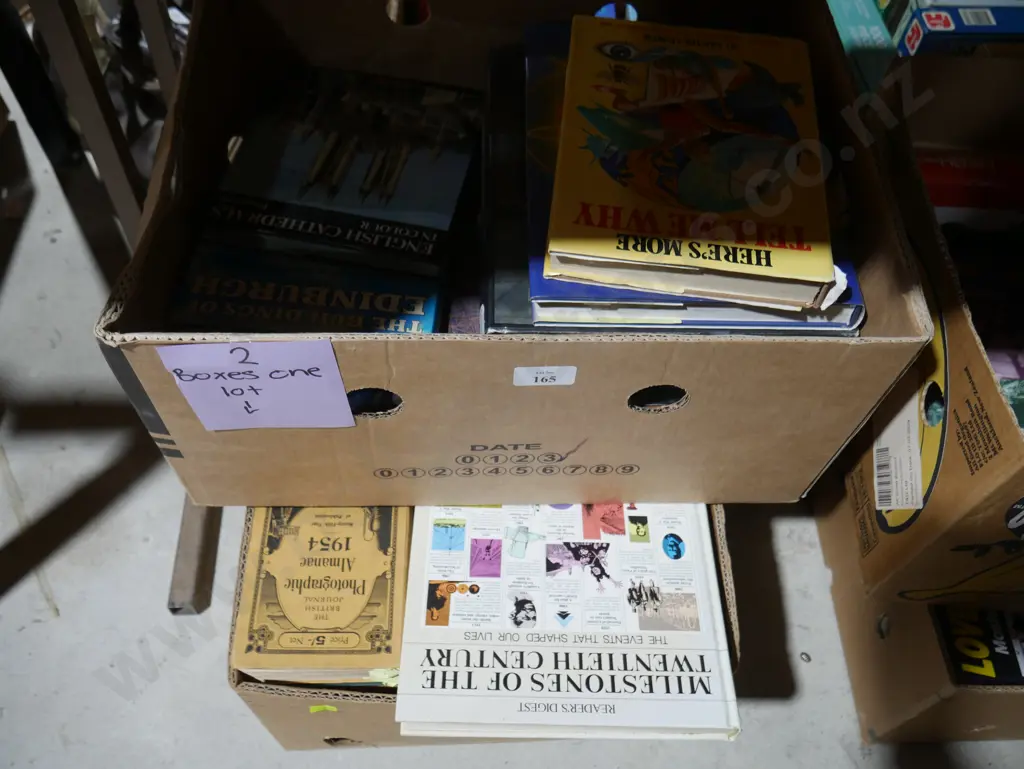 2 boxes of books Image 1++