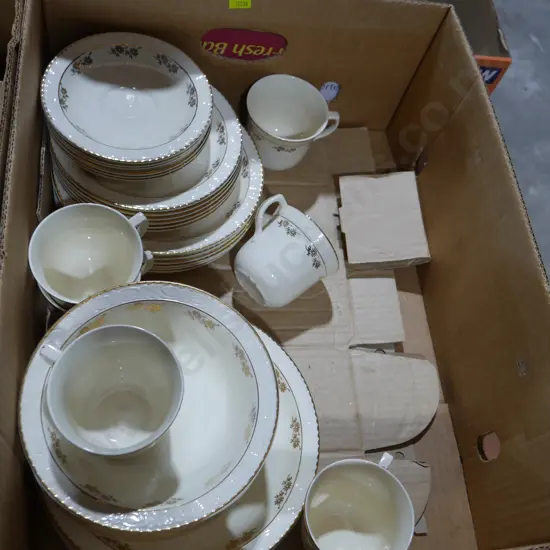 Gold rimmed dinner set