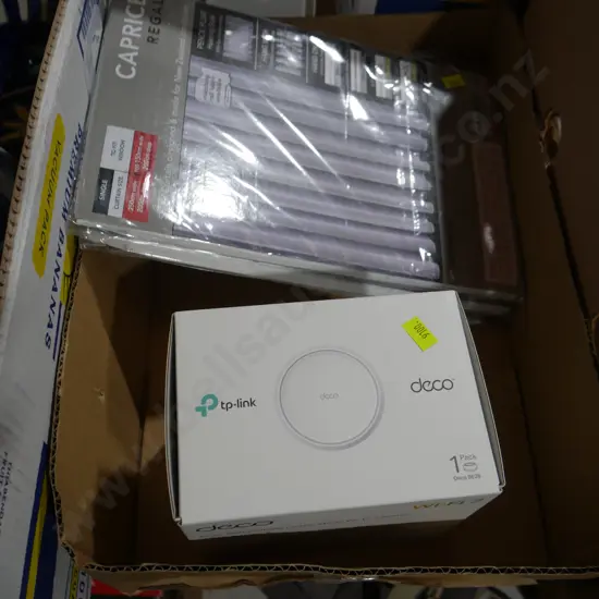 Deco mesh router and sheer curtains