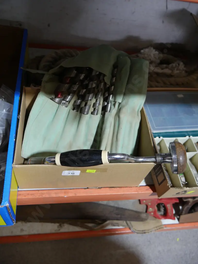 Auger bits and hand drill Image 1++