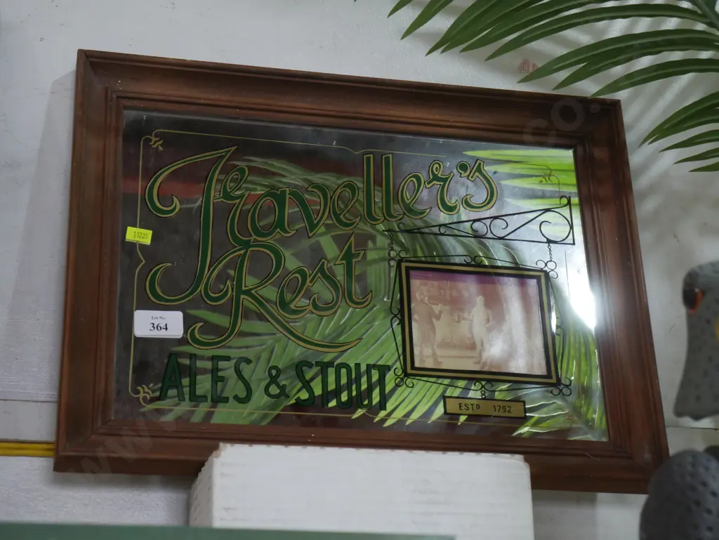Travellers rest advertising mirror Image 1++