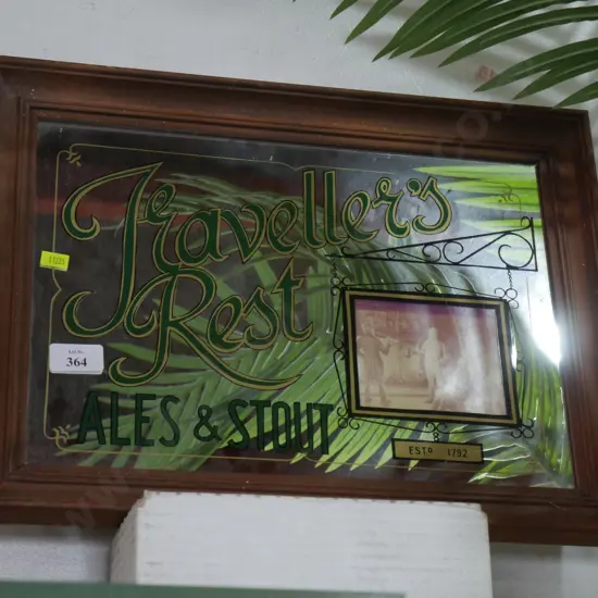 Travellers rest advertising mirror