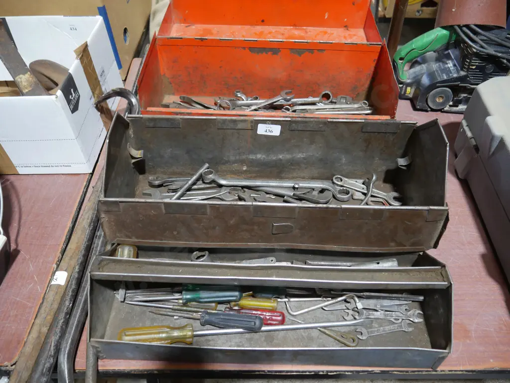 2 tool boxes and contents Image 1++