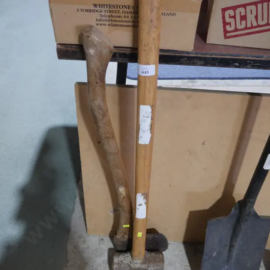 Axe and sledgehammer