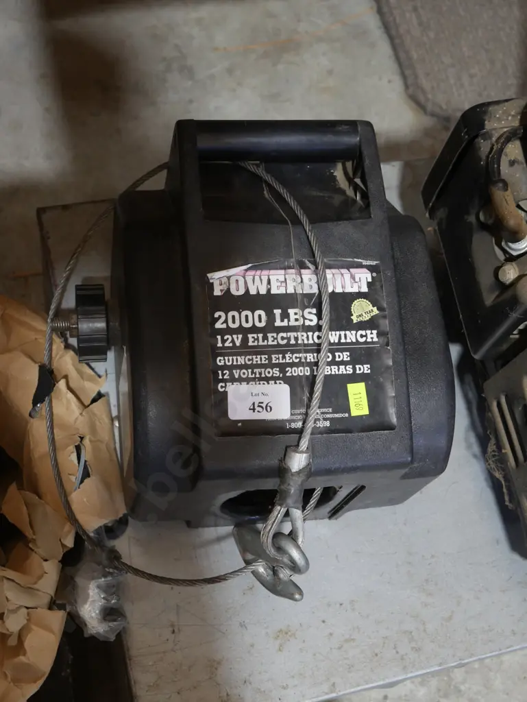 Power built 12 volt electric winch Image 1++