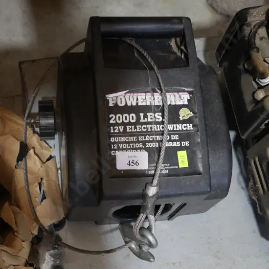 Power built 12 volt electric winch