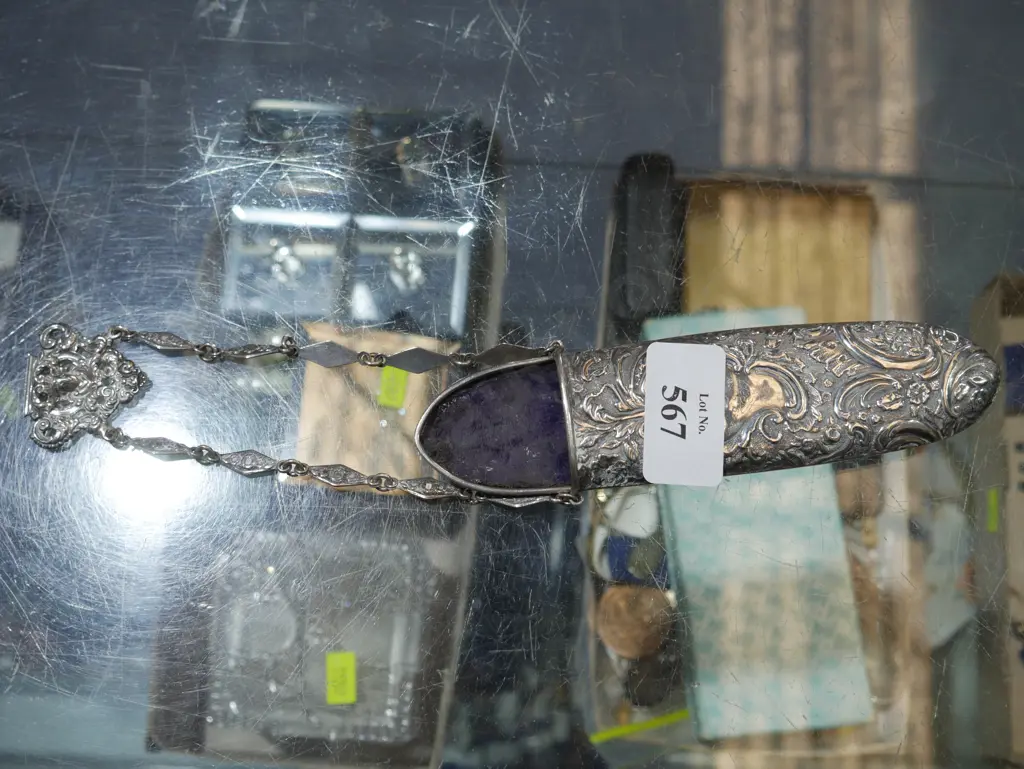 Sterling Silver glasses holder Image 1++