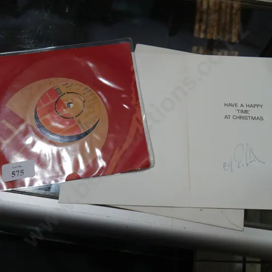 Signed Cliff Richard record etc