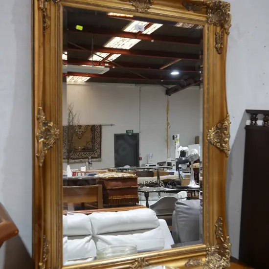 Gilt framed mirror