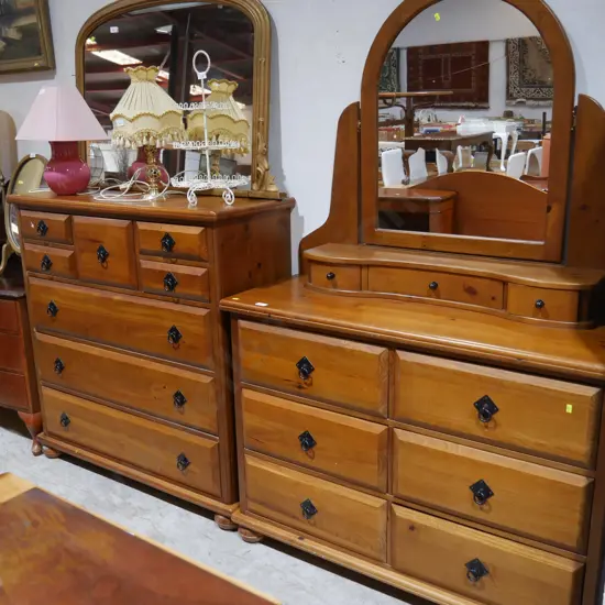 Dressing table and scotch chest