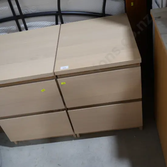 Pair of bedside drawers