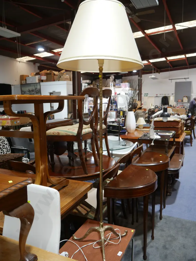 Brass standard lamp Image 1++