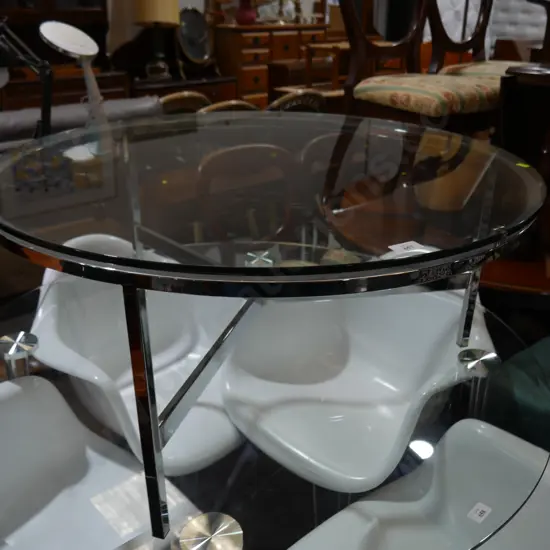 Glass top coffee table
