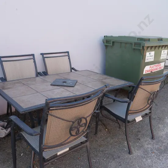 Outdoor table and chairs