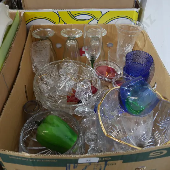 Box of glassware