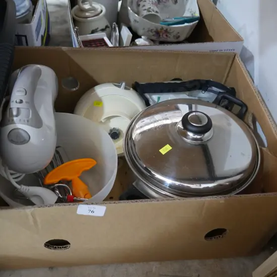 Cake mixer, stockpot etc