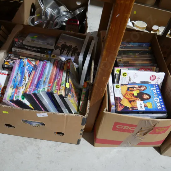2 boxes of DVD's
