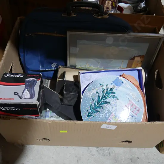 Air New Zealand bag, framed print etc