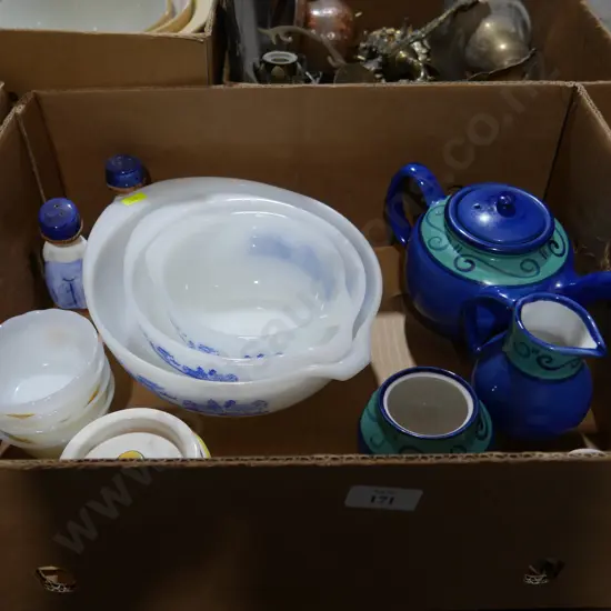 Bowls ,teapot ,jug Temuka pottery