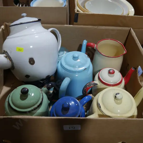 Enamel teapots