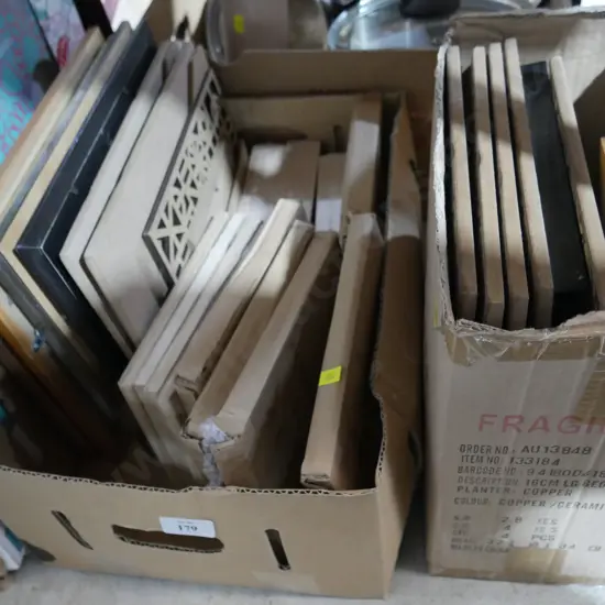 2 boxes photo frames