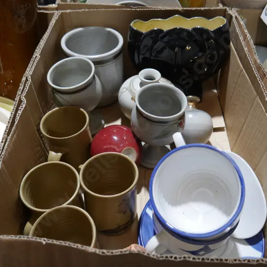 Pottery cups ect