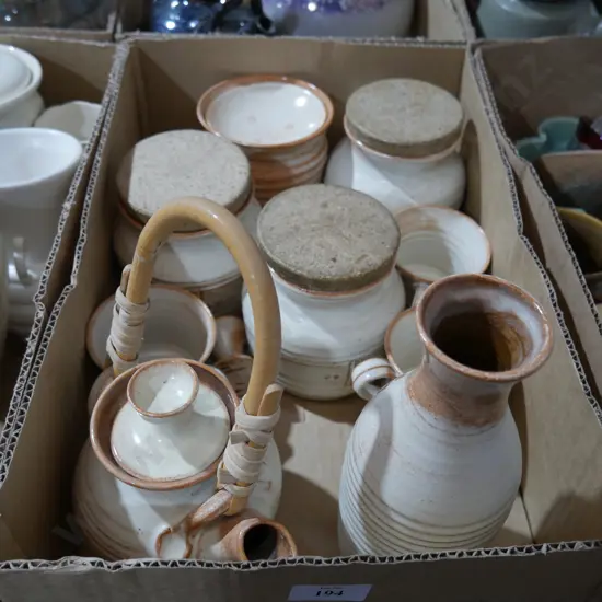 Pottery containers , ect