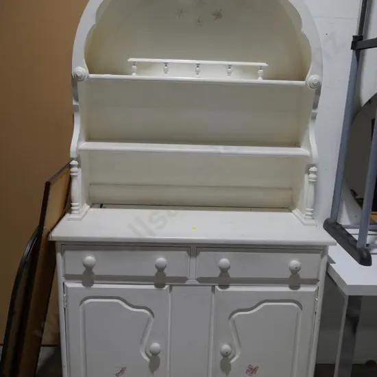 White painted dresser