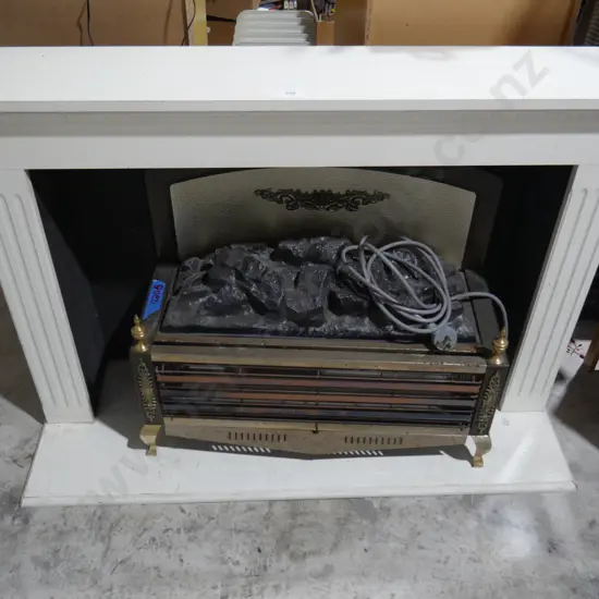 Fire glow heater and surround