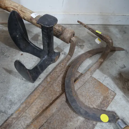 Hay knifes , shoe last