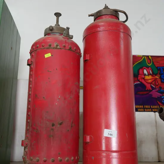 2 fire extinguishers