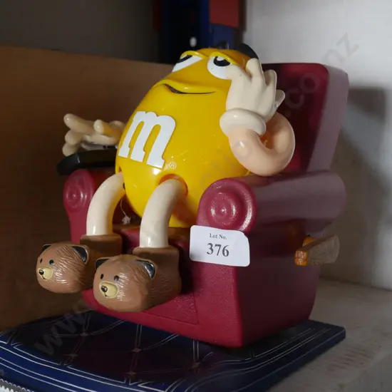 M&M on chair