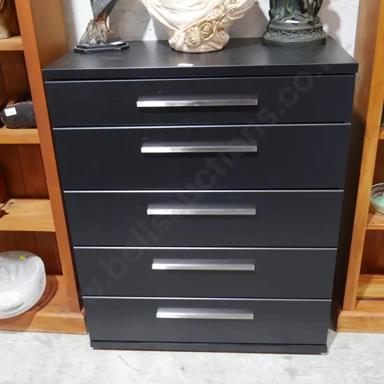 Black chest of drawers