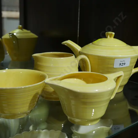 Crown ducal teapot bowl jugs