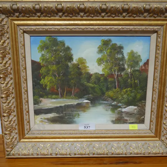 Painting burns landscape