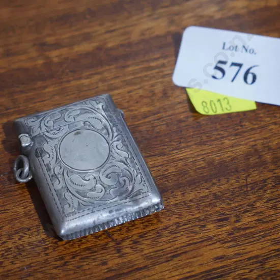 Sterling silver match striker