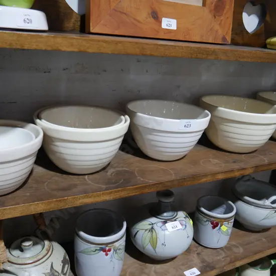 Crown Lynn mixing bowls