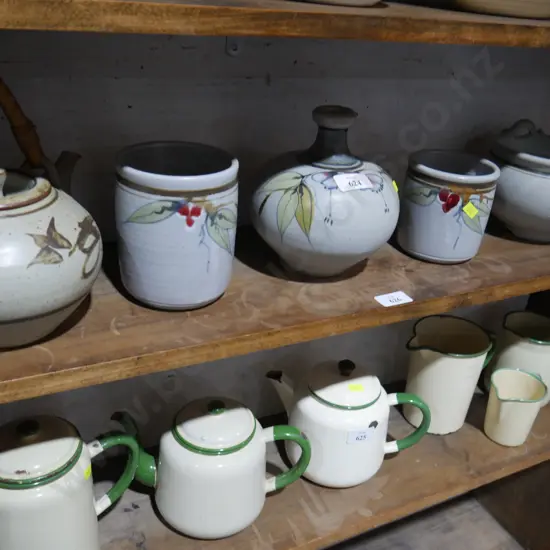 Neil Grant studio Pottery, teapot etc