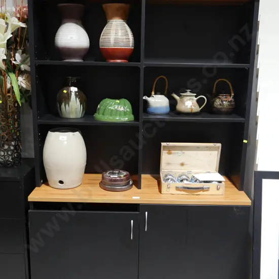 Black wall cabinet