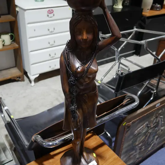 Wooden lady Figure