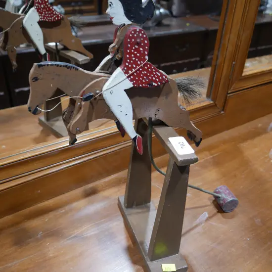 Horse jumping figure