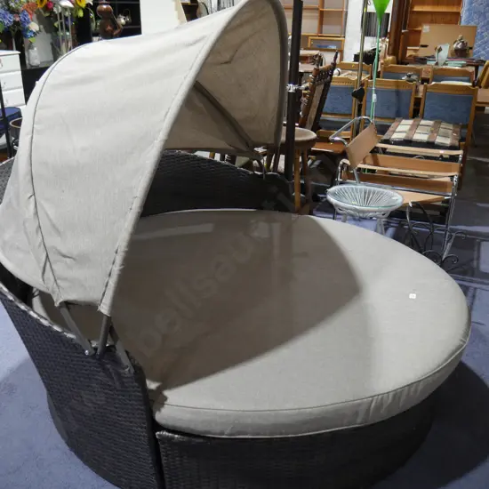 Round outdoor sofa