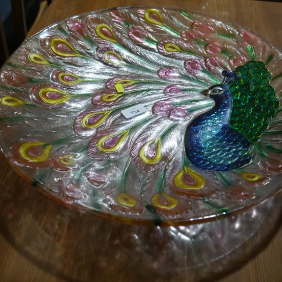 Peacock plate