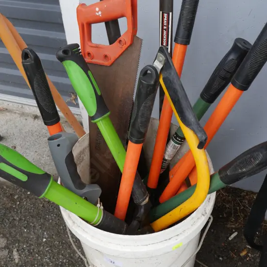 Assorted garden tools