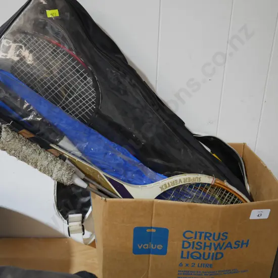 Badminton and tennis rackets