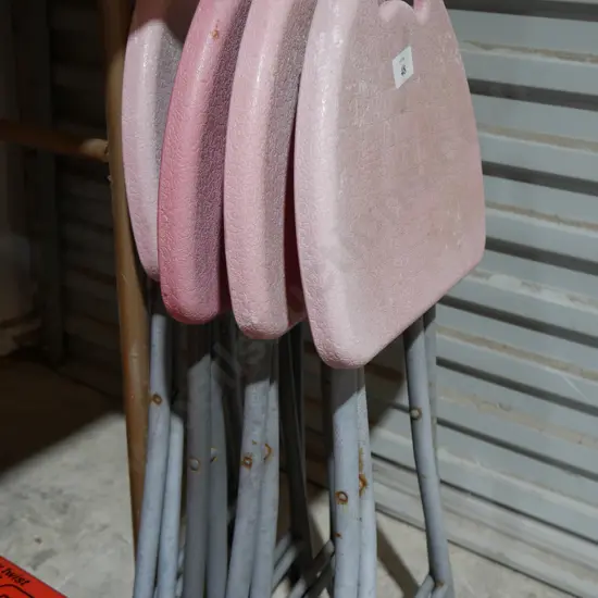 4 folding stool chairs