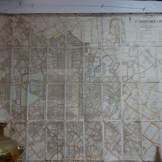 1929 street map of Christchurch