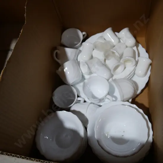 White crockery