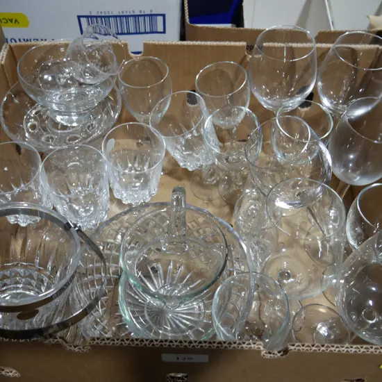 Crystal, glassware