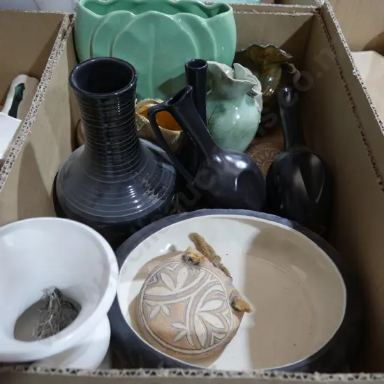 Assorted pottery